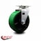Service Caster 5 Inch Green Poly on Cast Iron Wheel Swivel Caster with Roller Bearing SCC SCC-20S520-PUR-GB - alternate 4